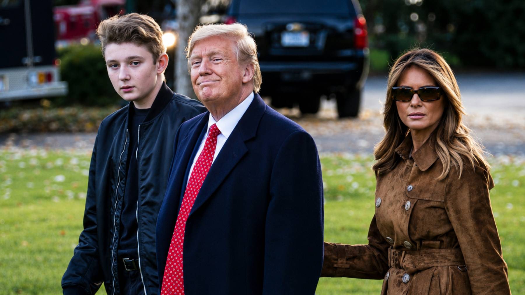 Barron, Donald y Melania Trump. (Foto: Europa Press)