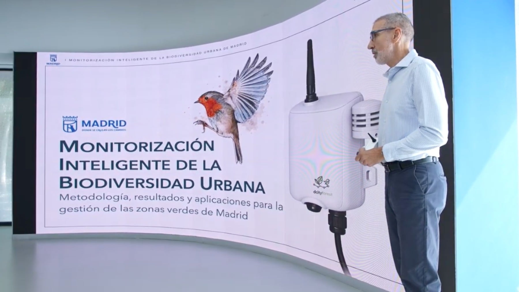Instantánea de la presentación del sistema. (Foto: Ayuntamiento de Madrid).