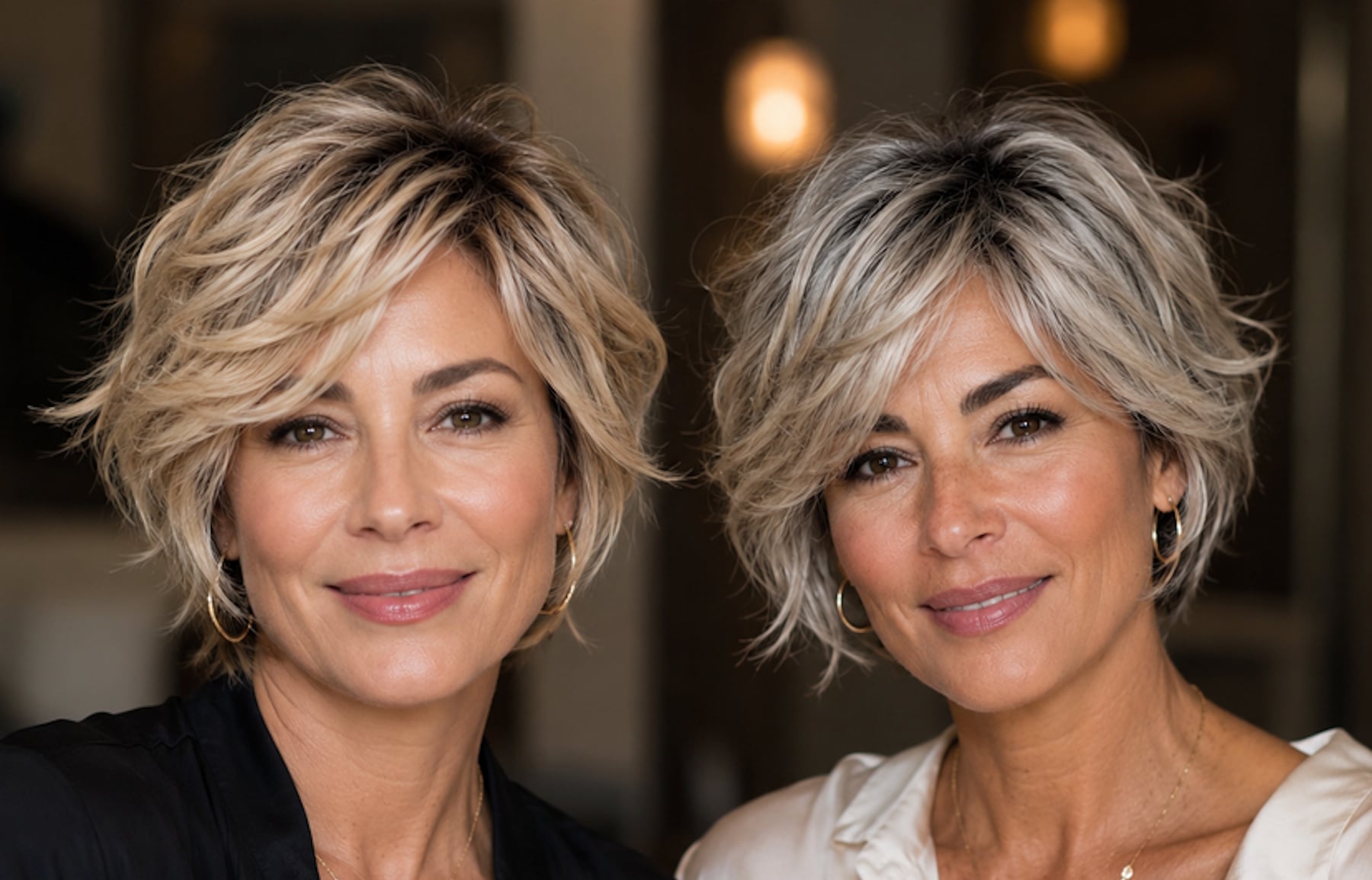 Dos modelos luciendo el corte ‘bixie’. (Foto: Okdiario)