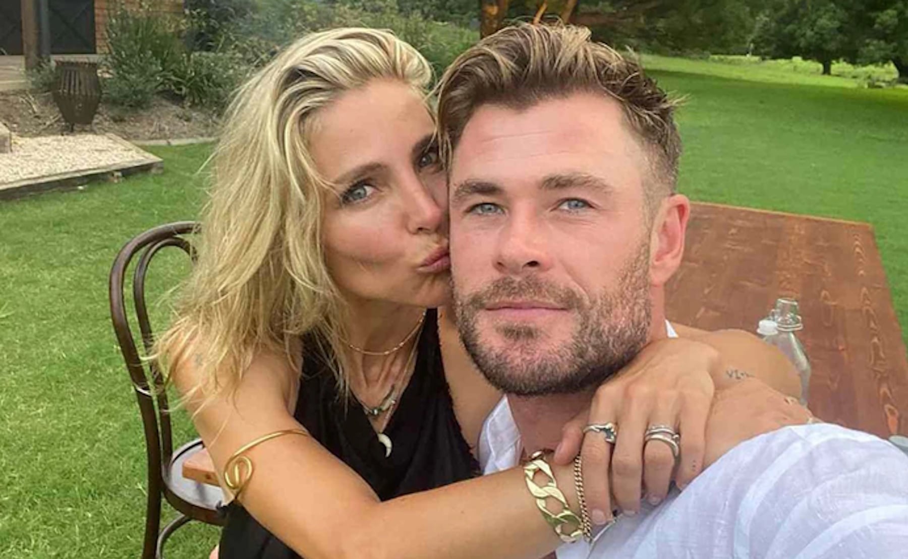 Elsa Pataky con Chris Hemsworth. (Foto: Instagram)