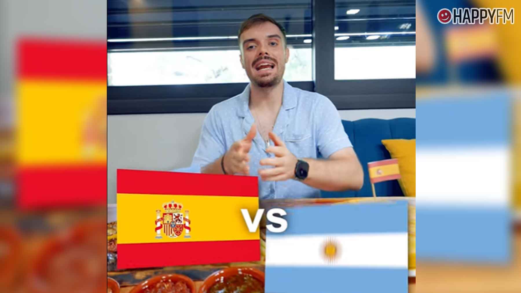 Ibai Llanos vuelve a enfrentar a España y Argentina tras el Mundial: ahora con comida