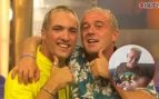 Iván Armesto en montaje de imágenes junto a Ismael Beiro en 'Gran Hermano' y en la actualidad con su hija (Mediaset).