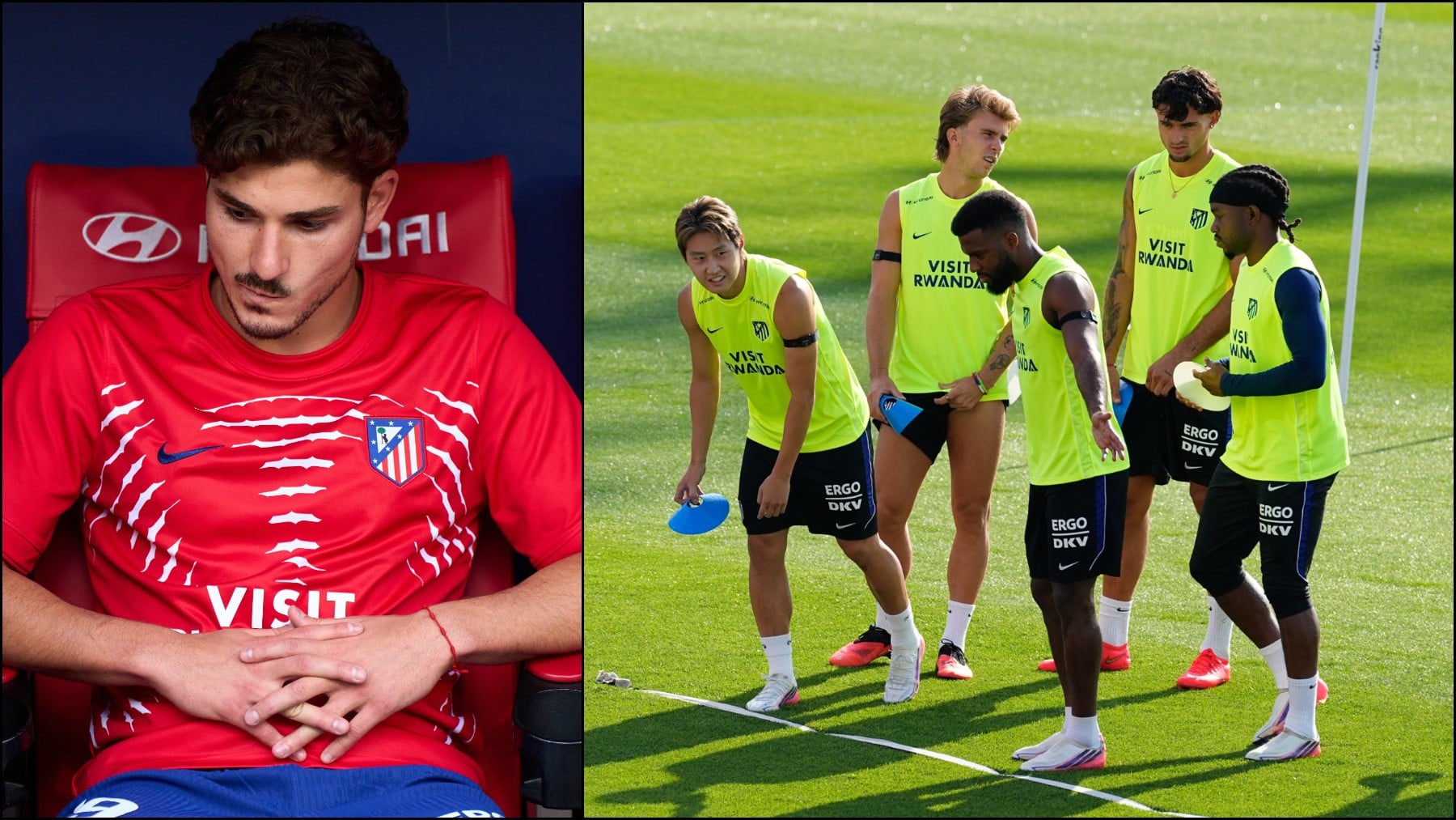 La última de Julián Álvarez: no entrena con el Atlético por indisposición