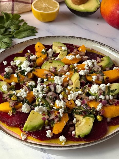 Ensalada, antiinflamatoria, remolacha