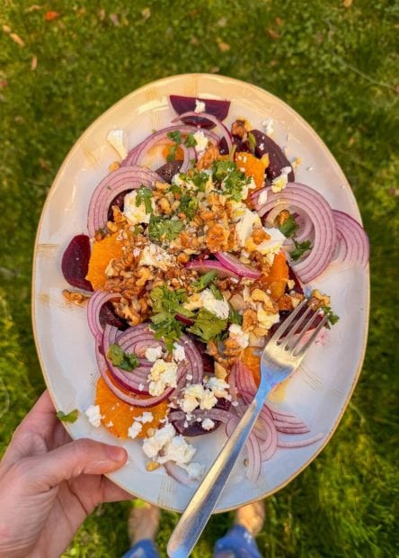 Ensalada, antiinflamatoria, remolacha