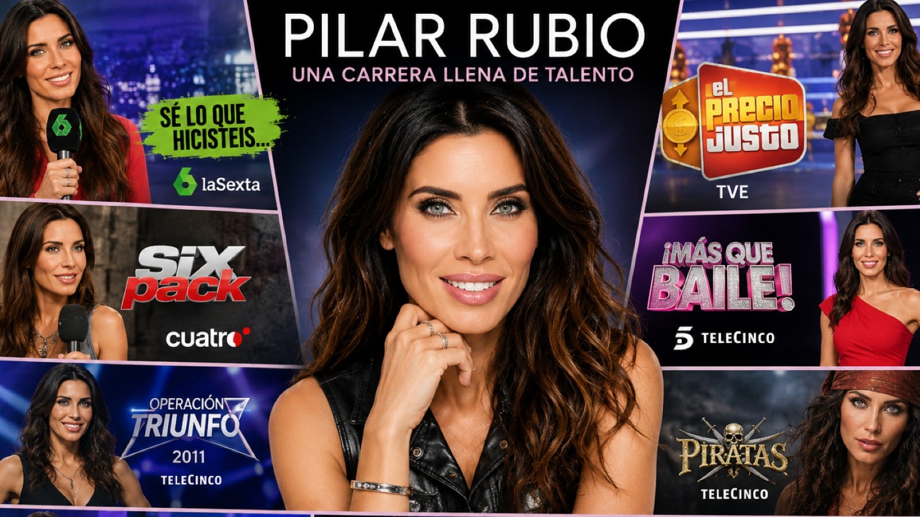 La carrera televisiva de Pilar Rubio (IA).