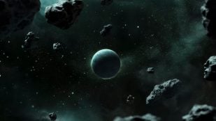 Vista de un planeta solitario. Foto: Freepik