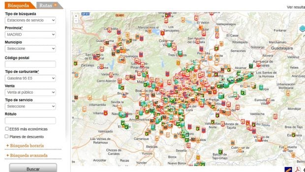 precio gasolina 1 agosto Madrid