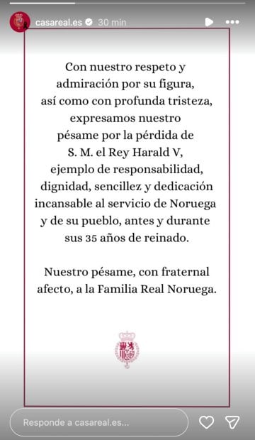 Harald de Noruega, reina letizia, rey felipe