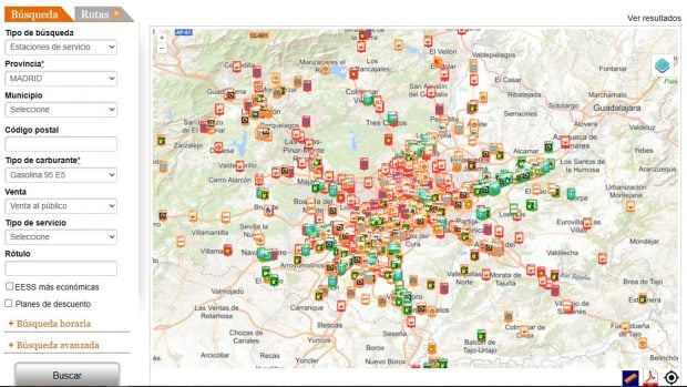 precio gasolina 2 agosto Madrid