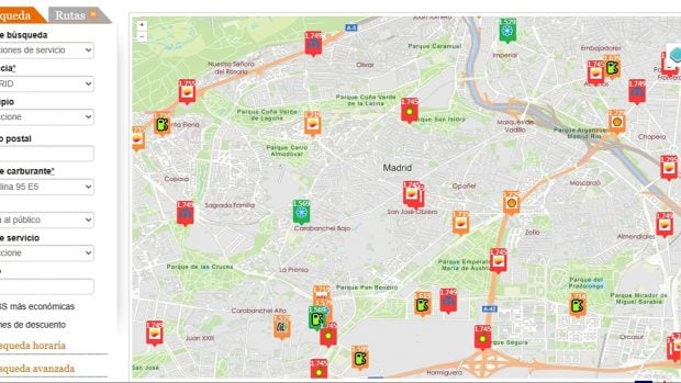 precio gasolina 4 agosto Madrid