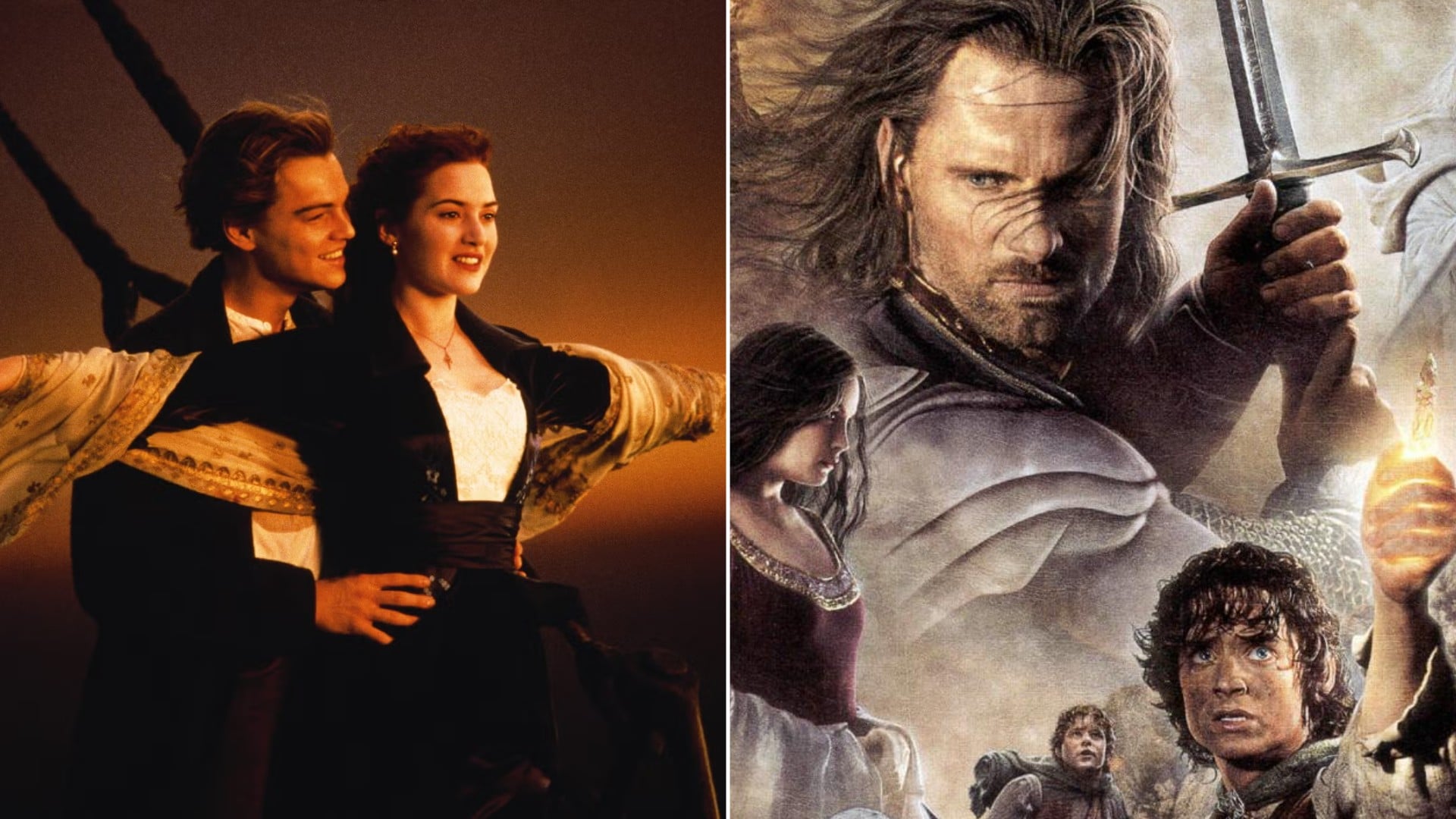 ‘Titanic’ (20th Century Fox) y ‘El señor de los anillos: El retorno del rey’ (New Line Cinema).