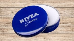 Crema Nivea de lata azul