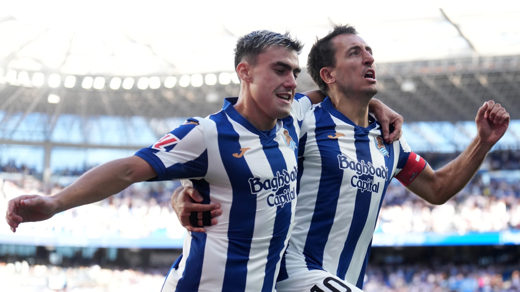 Oyarzabal celebra el gol ante el Espanyol. (Getty)