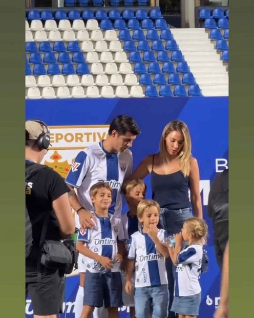 Morata son Alice Campelo en Legan&eacute;s