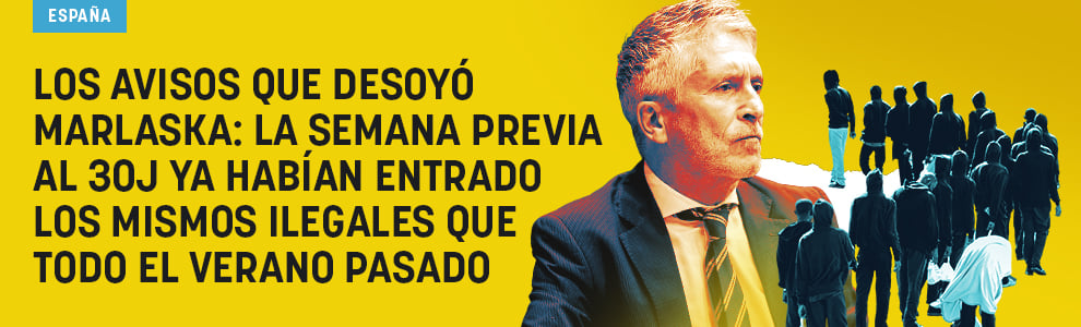 Los avisos que desoyó Marlaska: la semana previa al 30J ya habían entrado los mismos ilegales que todo el verano pasado
