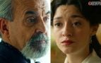 Montaje de imágenes de Máximo y Ángela en la serie La Promesa (RTVE).