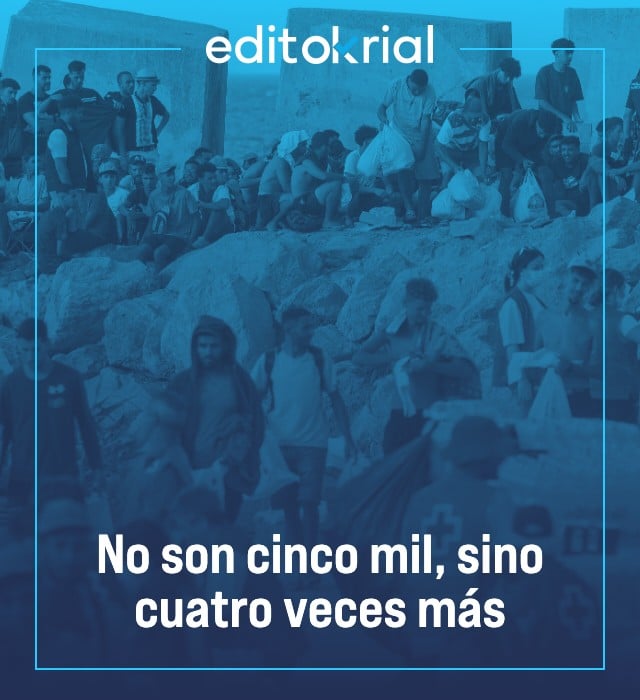 No son cinco mil, sino cuatro veces más
