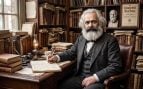 Karl Marx, filósofo y economista alemán. Imagen generada con IA.