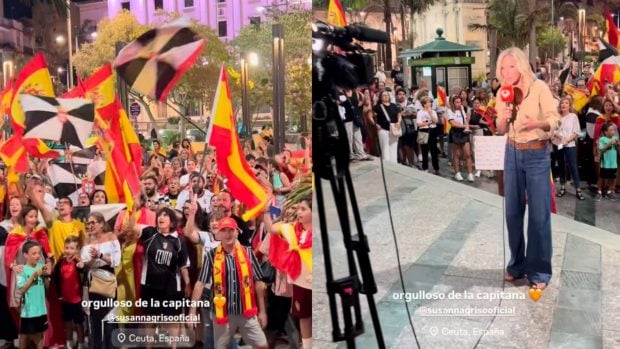 Susanna Griso en Ceuta. (Fotos: Redes Sociales)