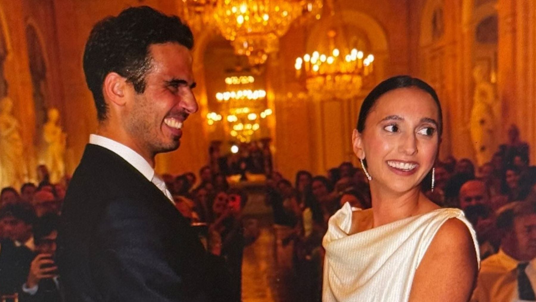 Camila Chumaceiro Arcaya y Tareq Fontane en su boda. (Foto: Redes Sociales)