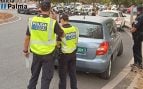 La Policía Local sorprende a un conductor en Palma con matrículas provisionales de otro coche