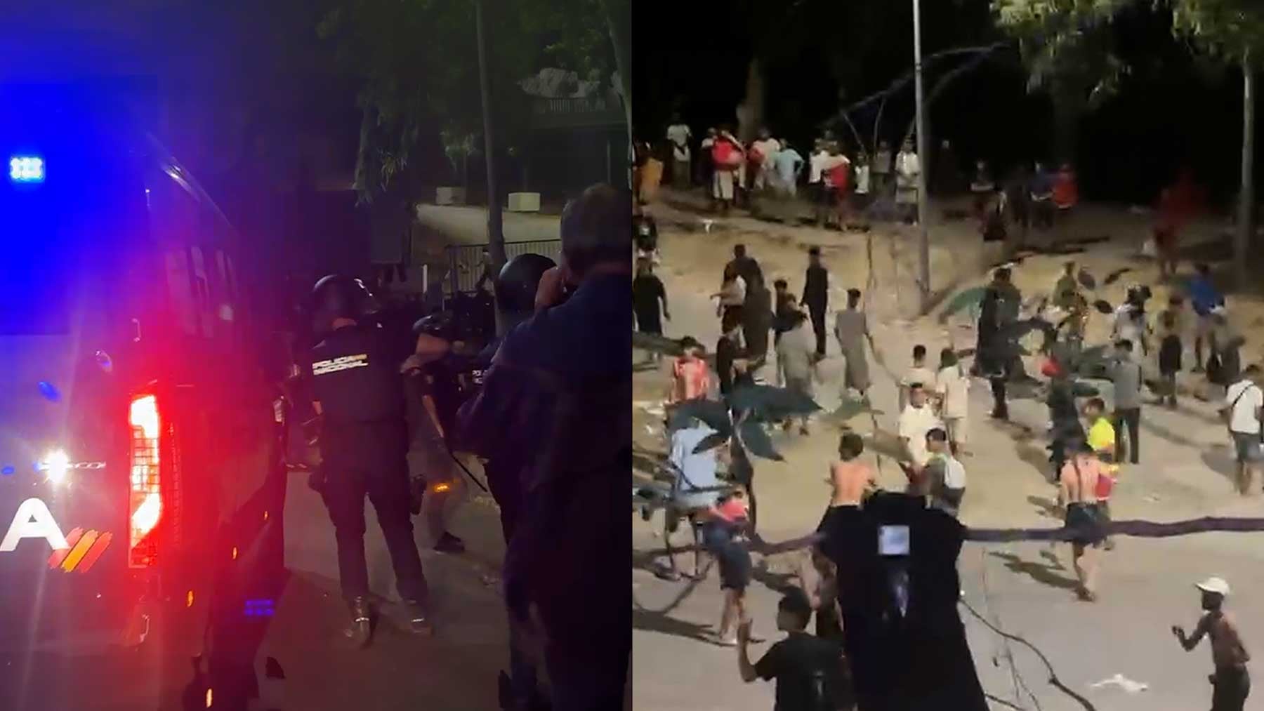 Tensión en el CETI de Ceuta tras intentar cientos de inmigrantes ilegales asaltarlo a la fuerza