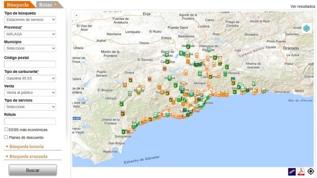 precio gasolina 2 septiembre Andaluc&iacute;a