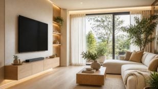Muebles bajo la televisión