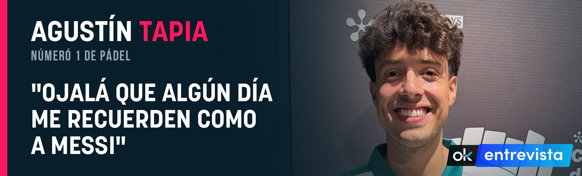 Tapia: Ojalá que algún día me recuerden como a Messi, pero esa palabra es muy grande