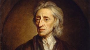 Retrato de John Locke, pintado por Godfrey Kneller (1697). Dominio público, vía Wikimedia Commons.