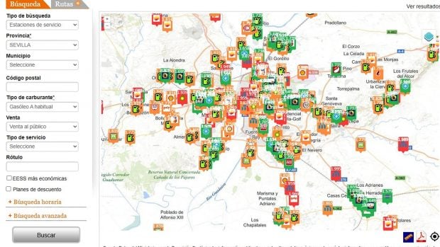 precio gasolina 5 septiembre Andaluc&iacute;a