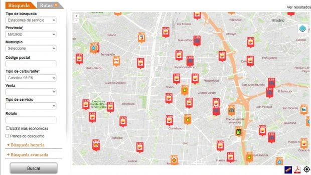 precio gasolina 6 septiembre Madrid