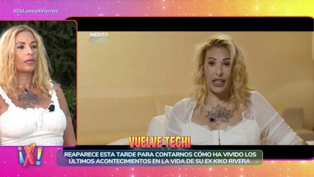 Techi Cabrera en su paso por De lunes a viernes en el año 2026 (Mediaset).
