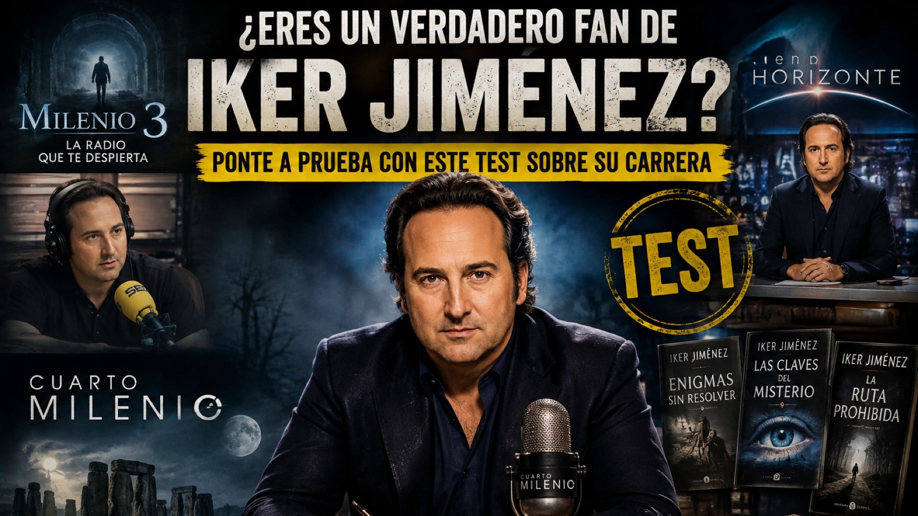 Test sobre Iker Jiménez (IA).