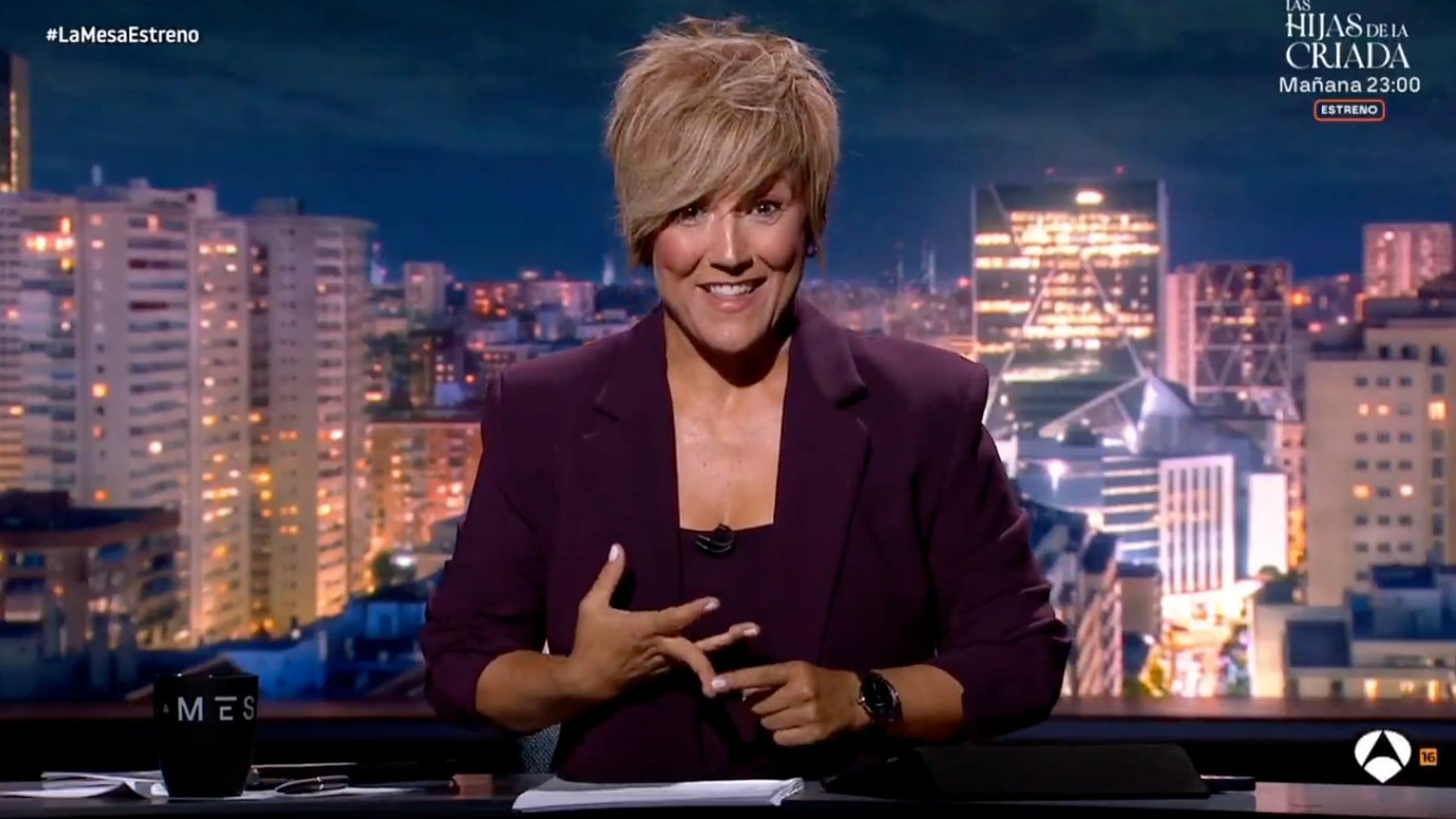 Cristina Pardo en ‘La Mesa’ (Antena 3).