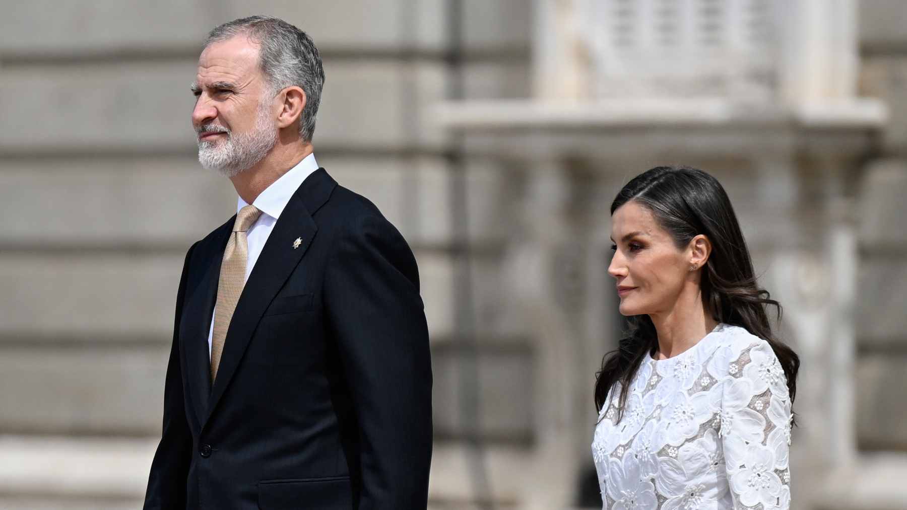 Los Reyes Felipe y Letizia en Madrid. (Foto: Europa Press)