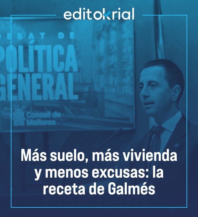 Más suelo, más vivienda y menos excusas: la receta de Galmés