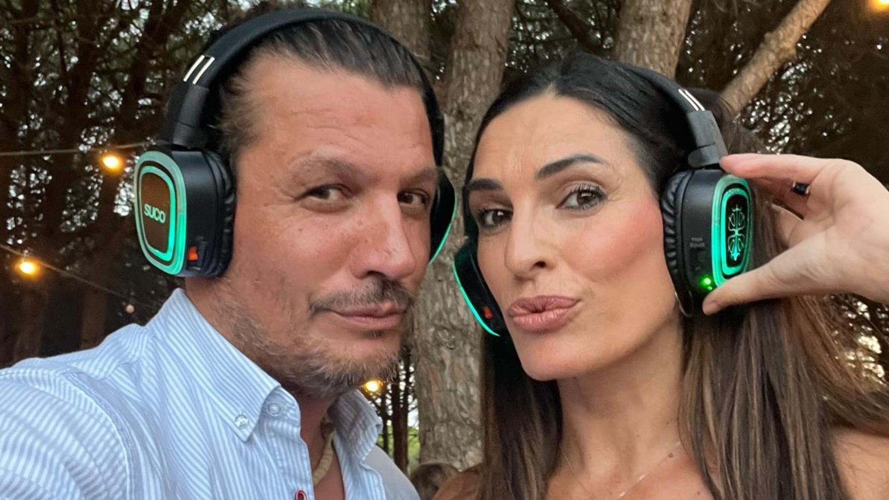 Verónica Hidalgo y el padre de su hija. (Foto: Redes Sociales)