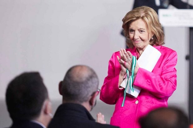 María Teresa Campos en los XXXVI premios Andalucía de Periodismo. (Foto: Europa Press)