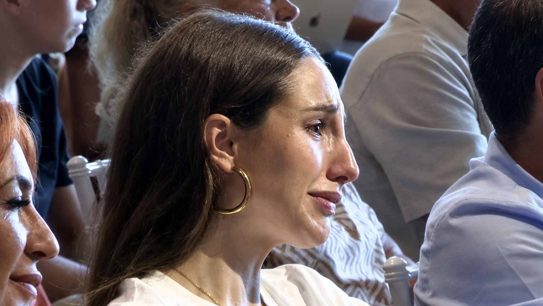 Luna Serrat en la presentación de Dani Ceballos. (Foto: Europa Press)