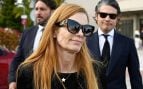 Olivia de Borbón a la salida del cementerio. (Foto: Europa Press)