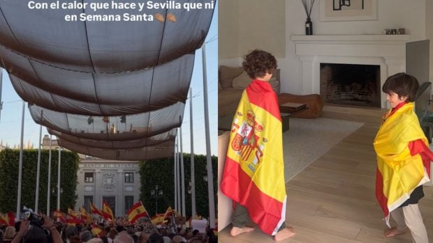 Roc&iacute;o Osorno acudi&oacute; a la manifestaci&oacute;n de Sevilla. (Fotos: Redes Sociales)