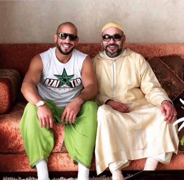 Abu Azaitar junto a Mohamed VI. (Foto: RRSS)