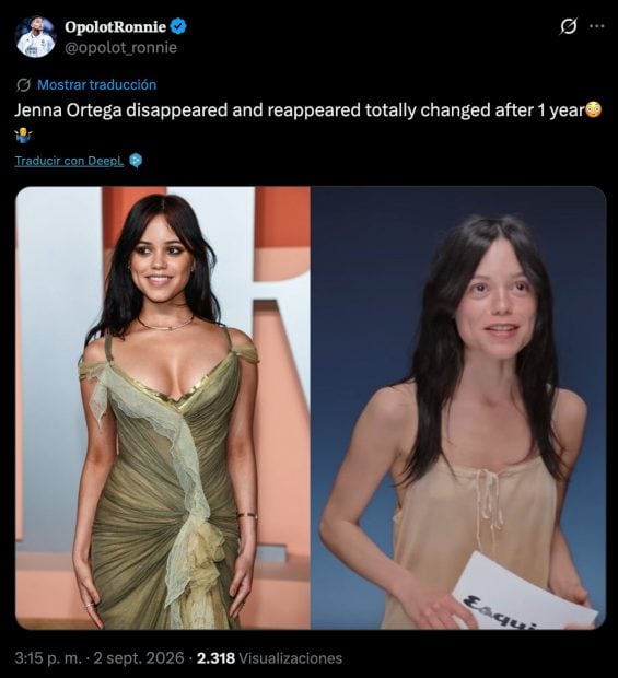 Captura de un comentario de un usuario de X (Twitter).
