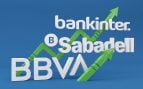 BBVA, Bankinter y Sabadell se adelantan a la subida de tipos del BCE y suben la remuneración de sus cuentas 