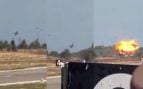 Se estrella un caza en una exhibición aérea ante miles de personas en Atenas