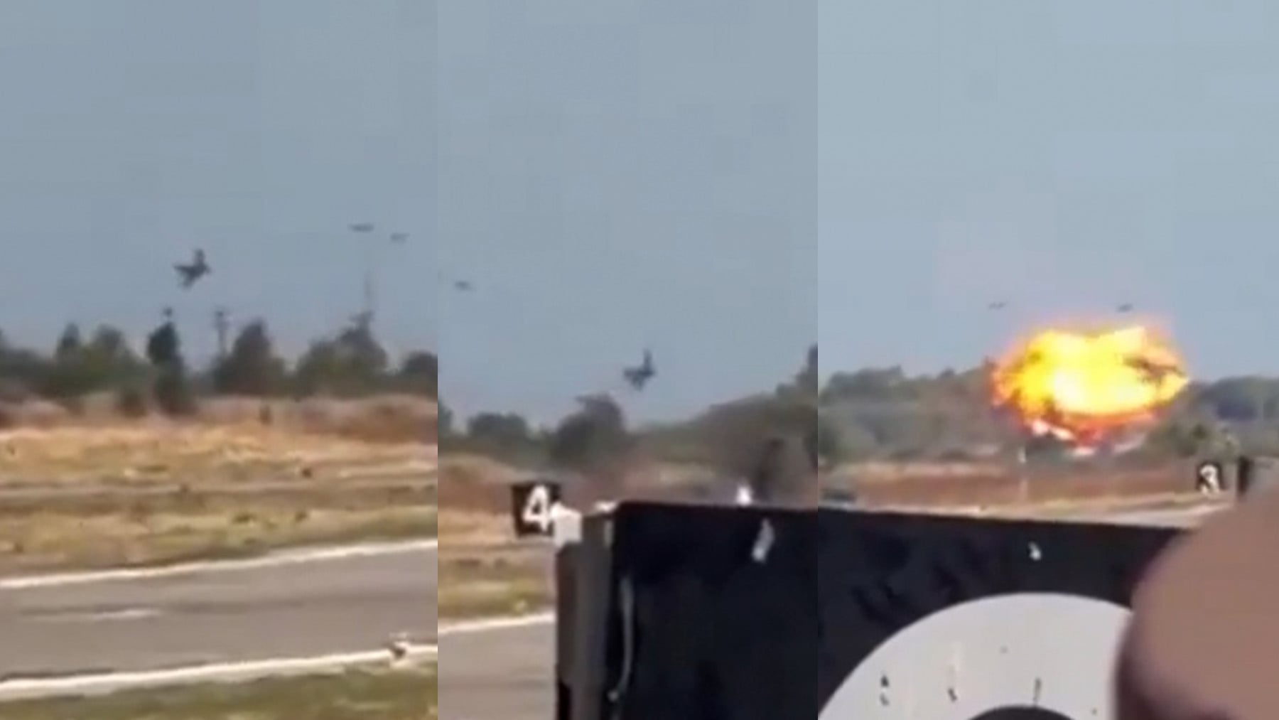 Se estrella un caza en una exhibición aérea ante miles de personas en Atenas