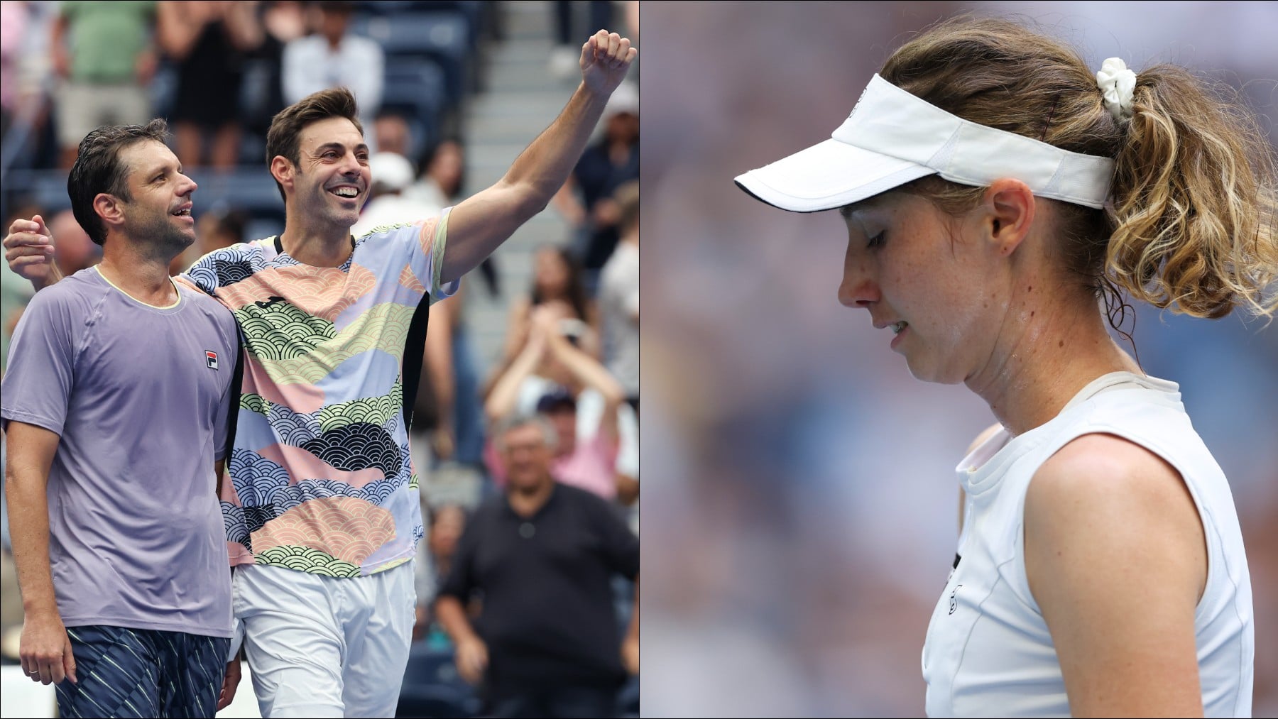 Cal y arena en el US Open: Granollers inicia con éxito su defensa del título en dobles y Bucsa cae ante el