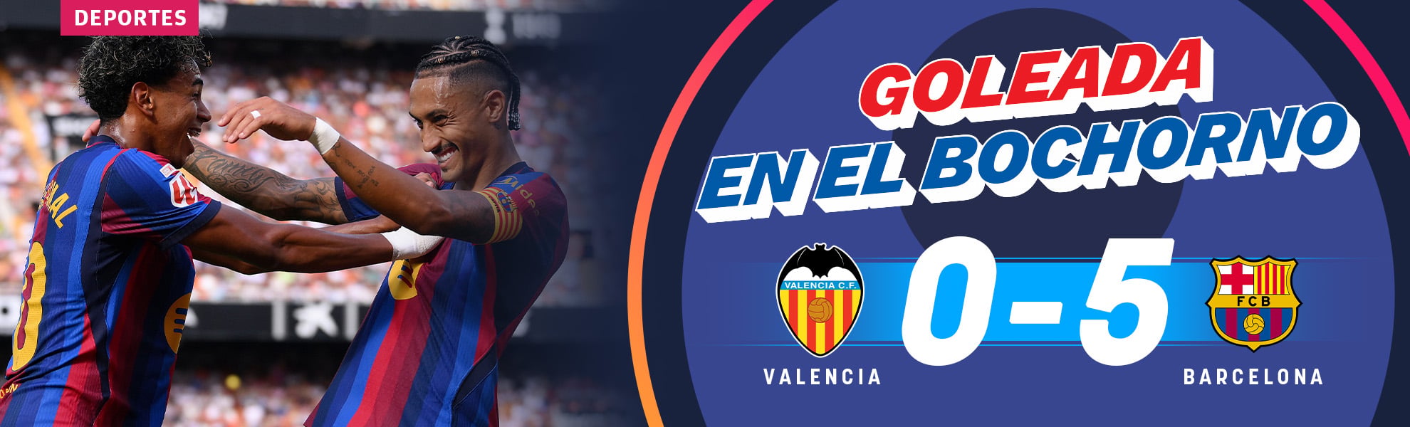 Goleada en el bochorno de Valencia